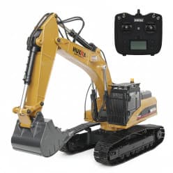 Huina V5 1:14 Full Metal RC Excavator with APP Control 2026 Model | Remote Control Toy For Kids & Hobbyists