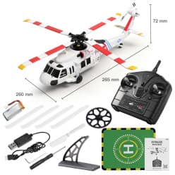 WLToys Black Hawk Helicopter 4 Channel Four-Rotor Optical Flow Brushless Version