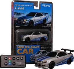 YEGAO 1:64 Scale Mini 4WD RC Drift Car | Nissan Skyline GT-R | Remote Control Toy For Kids & Hobbyists