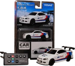 YEGAO 1:64 Scale Mini 4WD RC Drift Car | BMW M4 GT3 Black & White | Remote Control Toy For Kids & Hobbyists
