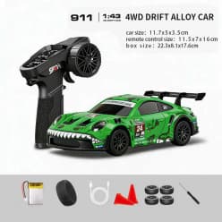 Hstar 1:43 Rexy Porsche 911 4WD RC drift car | Remote Control Toy For Kids & Hobbyists