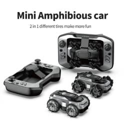 Mini Amphibious Water and Land 360 Degree Drift RC Car | Remote Control Toy For Kids & Hobbyists