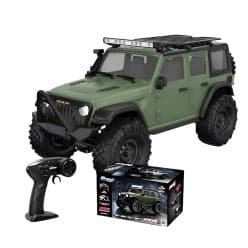 HB Toys | Green | 31 CM | BIG | 1:16 Scale | 4WD RTR RC Rock Crawler | Metal Chassis | LED Lights | Remote Control Toy For Kids & Hobbyists