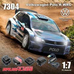 MJX Hyper Go 1:7 Volkswagen Polo R WRC RC Car 4S 60km/h | Remote Control Toy For Kids & Hobbyists