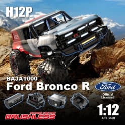 MJX Hyper GO 1:12 Ford Branco R RC Car | Remote Control Toy For Kids & Hobbyists