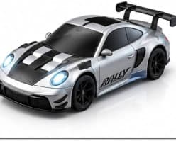 HB Toys 1:43 Porsche 911 GT3 R Grey RC Drift Car | Remote Control Toy For Kids & Hobbyists