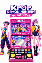 K-Pop Demon Hunters Makeup Series Kids Pretend Make-Up Kit Box