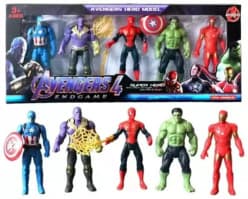 Avengers 4 Endgame Super Hero Model Action Figure Toy Set (Pack of 5)