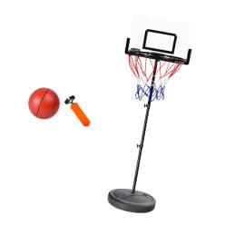 Adjustable Height Basketball Hoop Stand for Kids | Light-Up Transparent Backboard | 170cm