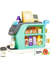 Multifunction Play House Cashier Set for Kids | Pretend Supermarket Checkout with Scanner & Grocery Accessories | Ages 3+