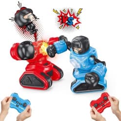 RC Battle Boxing Robots For Kids | 2-Player Remote Control Fighting Robot Toy With Lights & Sound
