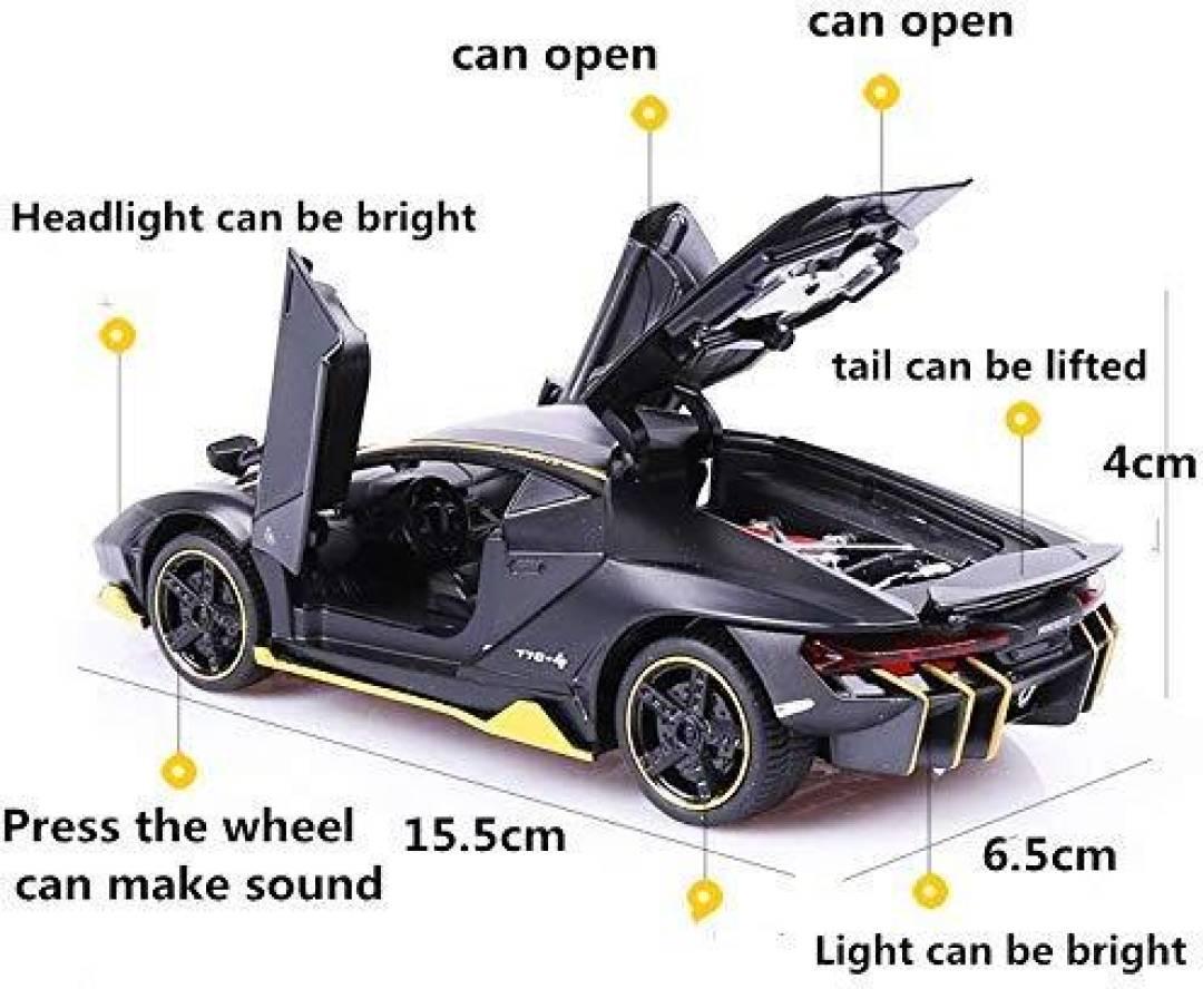 Die Cast Lamborghini 1:32 Scale Metal Body Alloy Toy Car with Light and Sound  (Multicolor, Pack of: 1)