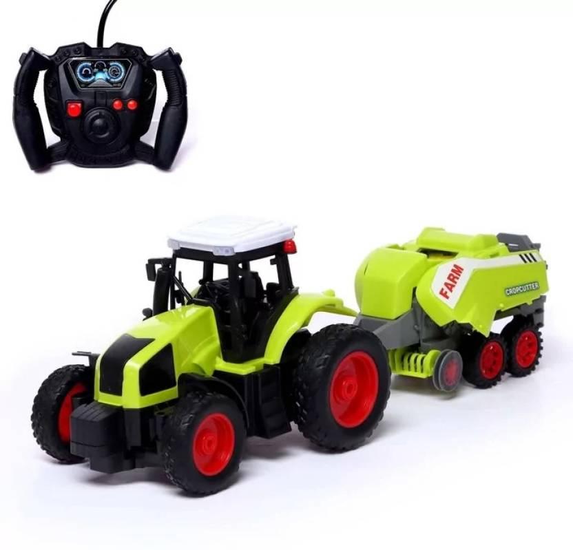 Remote Control 1:16 Farmer Tractor Car Cropcutter For Kids To Experience Farming  (Multicolor)