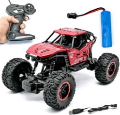 Remote Control 1:18 Metal Climbing Cross Country Car 2WD for Kids, Without Smoke (Multicolor)