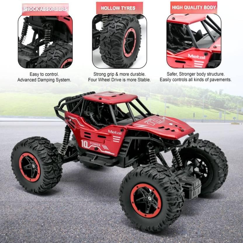 Remote Control 1:18 Metal Climbing Cross Country Car 2WD for Kids, Without Smoke  (Multicolor)