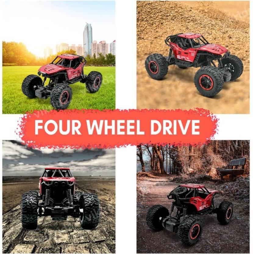 Remote Control 1:18 Metal Climbing Cross Country Car 2WD for Kids, Without Smoke  (Multicolor)