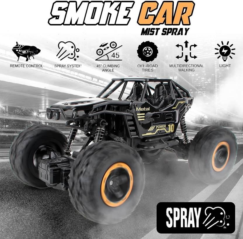 Remote Control 1:18 Metal Climbing Cross Country Car with Mist Smoke Spray 2WD  (Multicolor)