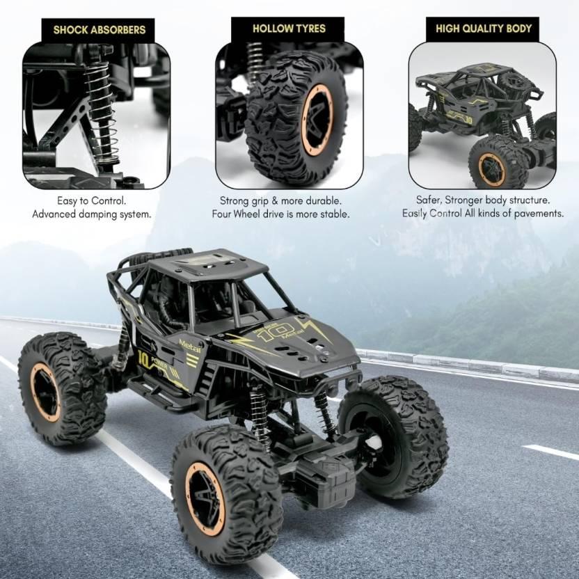 Remote Control 1:18 Metal Climbing Cross Country Car with Mist Smoke Spray 2WD  (Multicolor)