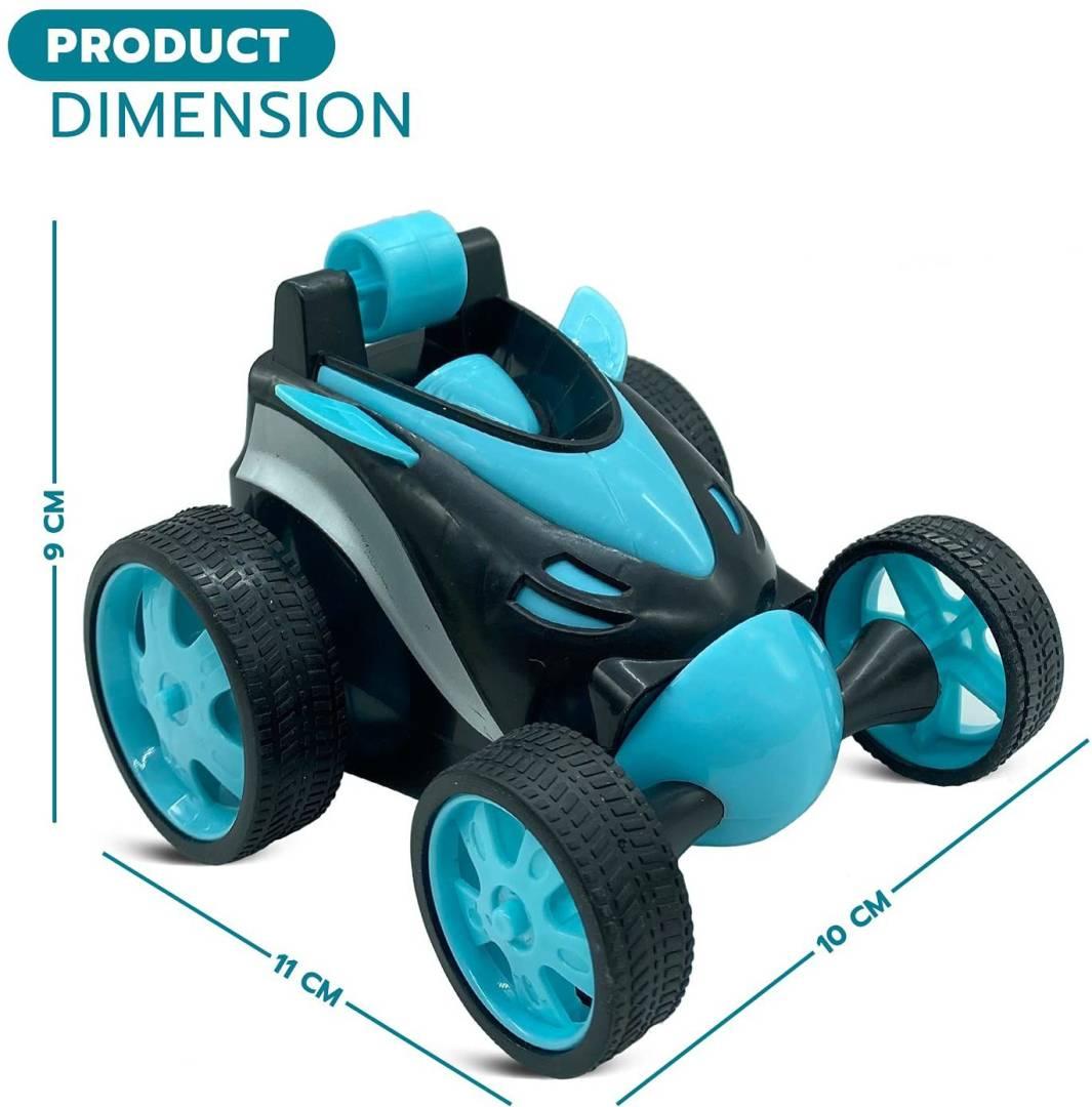 Remote Control Stunt Car Vehicle 360°Rotating Rolling Radio Control Electric Racing Car (BLUE)  (Blue)