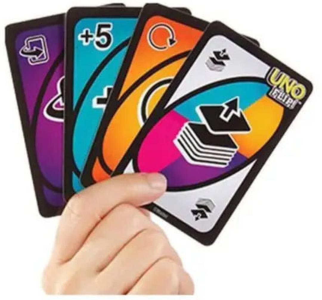 Uno Flip Side Card Game l Classic Colour & Number Matching Card Game  (Multicolor)
