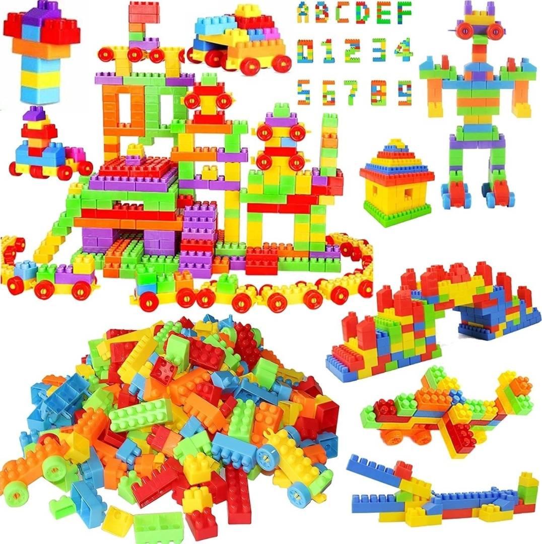 100+Pcs DIY Building Block Puzzle Educational Learning Toy  (Multicolor)