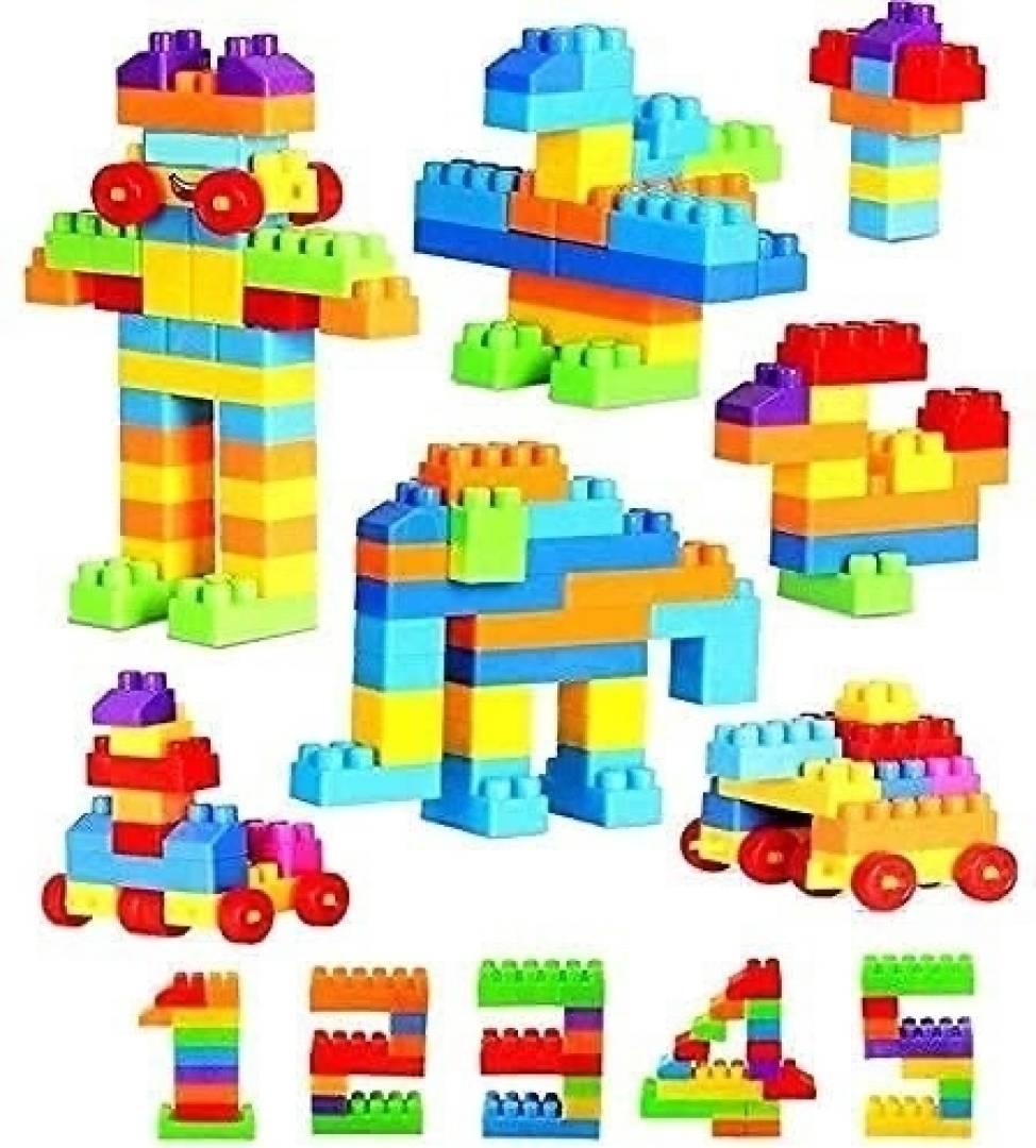 100+Pcs DIY Building Block Puzzle Educational Learning Toy  (Multicolor)