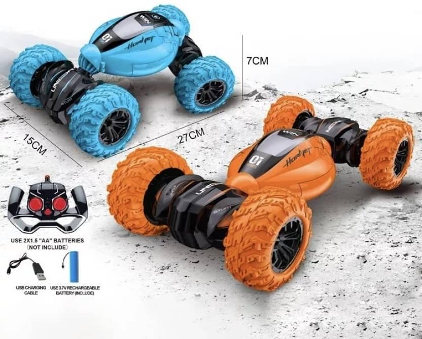Remote Control 1:16 Twisting Stunt Car 360° Double Sided Rotation 2.4 GHz Car  (Multicolor)