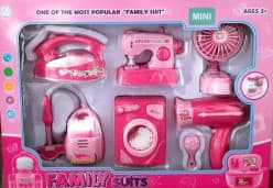 6Pcs Battery Operated Household Pretend Play Set Appliances Accessories Set