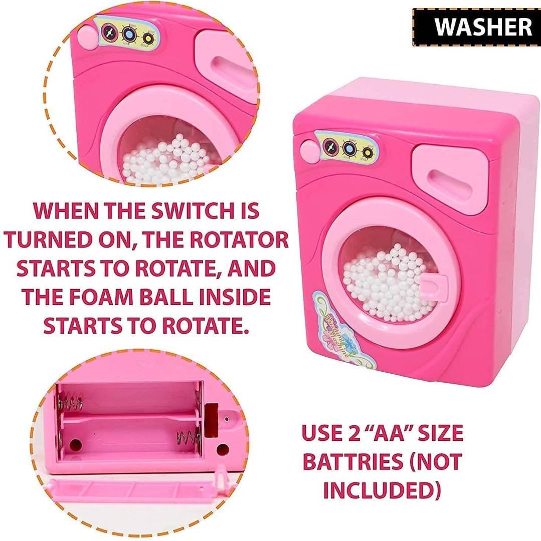 6Pcs Battery Operated Household Pretend Play Set Appliances Accessories Set