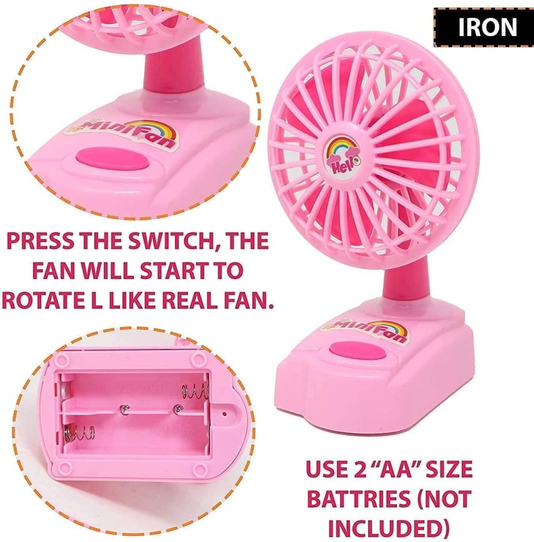 6Pcs Battery Operated Household Pretend Play Set Appliances Accessories Set