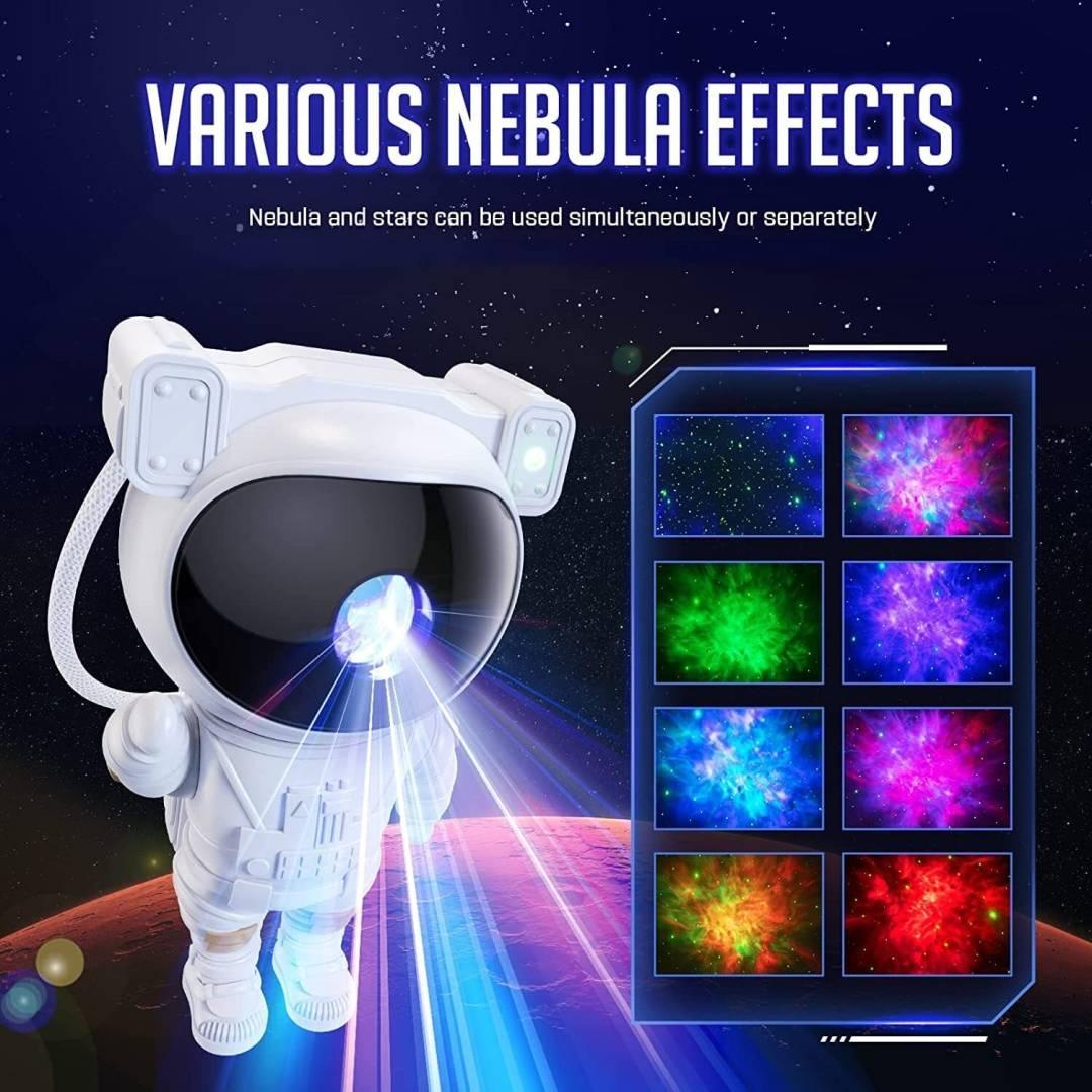 Astronaut Galaxy Projector Night Light, with Remote Control Night Lamp  (20 cm, White)