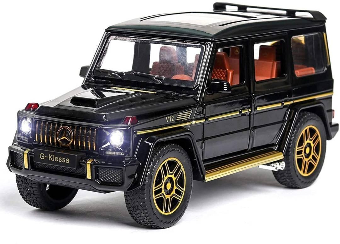 1:24 Diecast Mercedes G-Klass AMG G63 Wagon Pull Back Car with Lights & Sound  (Black, Pack of: 1)