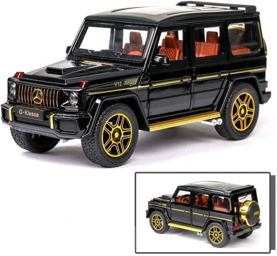 1:24 Diecast Mercedes G-Klass AMG G63 Wagon Pull Back Car with Lights & Sound  (Black, Pack of: 1)