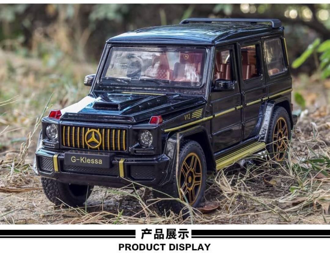 1:24 Diecast Mercedes G-Klass AMG G63 Wagon Pull Back Car with Lights & Sound  (Black, Pack of: 1)