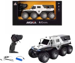 8-Wheel MOKA Remote Control Off-Road Police Vehicle for Kids (Multicolor)