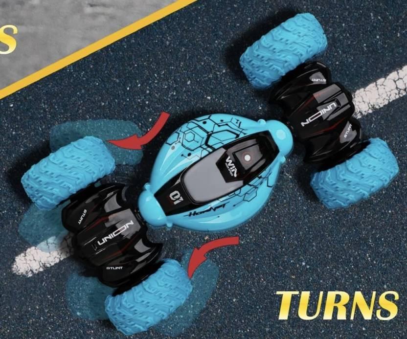 Remote Control 1:16 Twisting Stunt Car 360° Double Sided Rotation 2.4 GHz Car  (Multicolor)