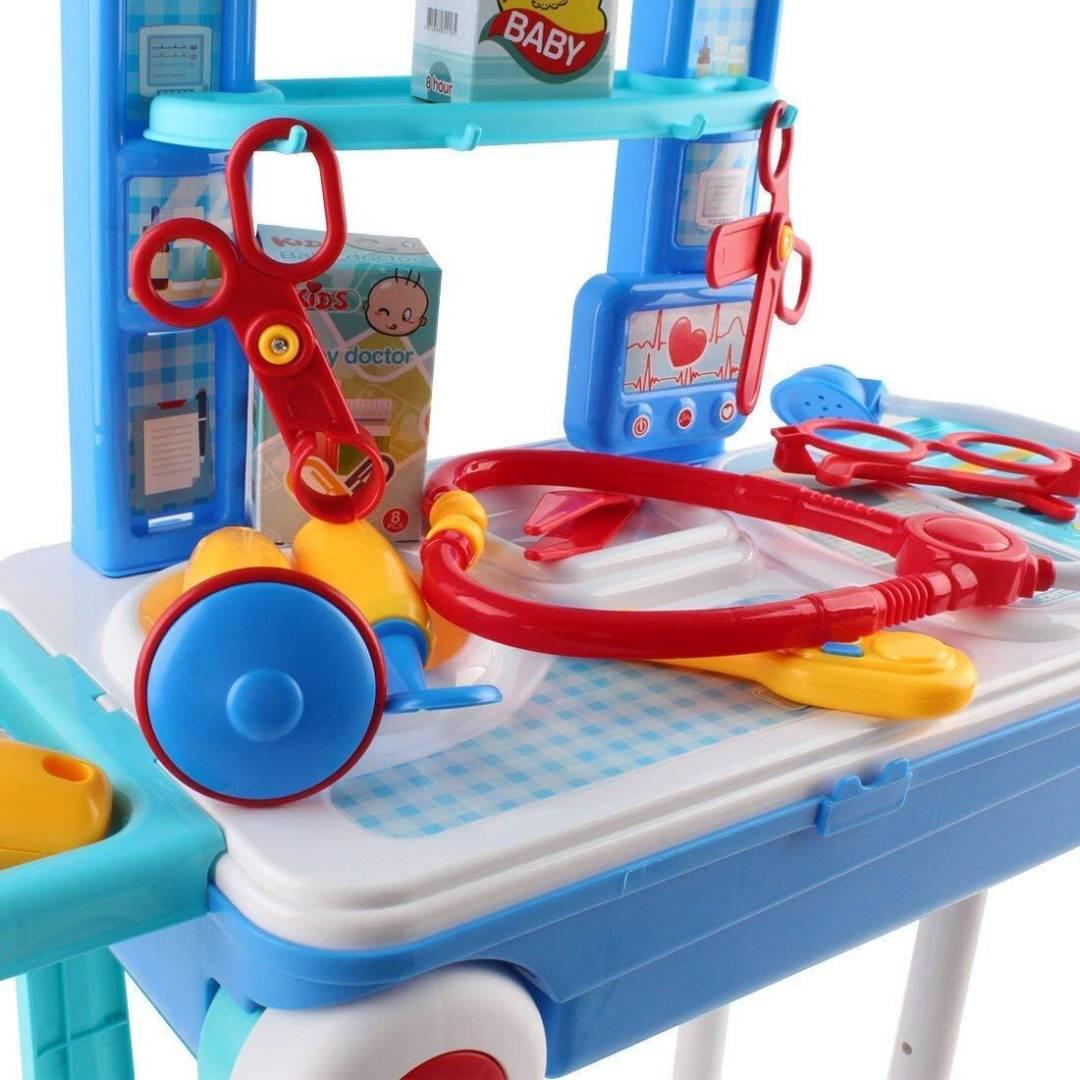 Premium Doctor Play Set Trolley Suitcase Gift For 3-10 Year Boy And Girl Kids