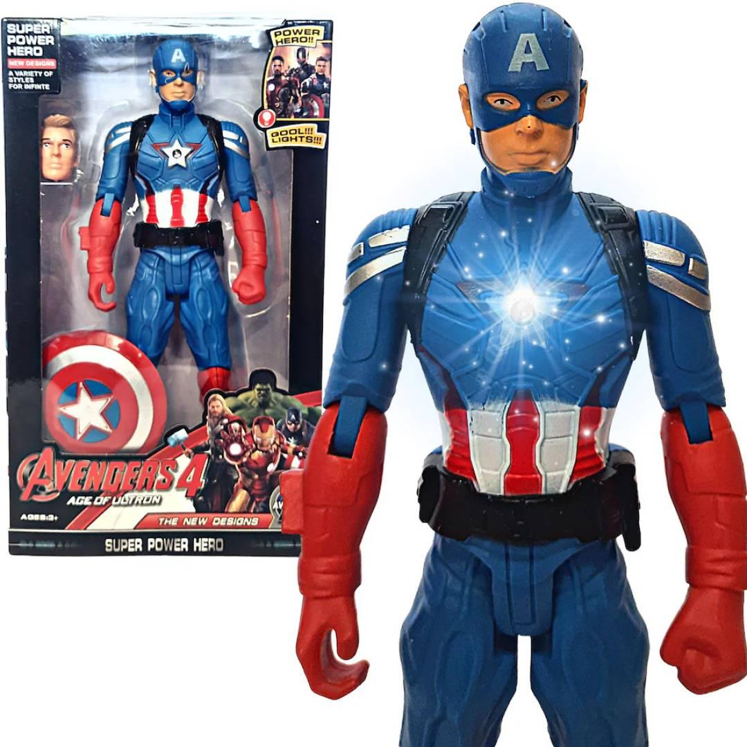 Avengers 4 Age of Ultron Series 12-Inch Captain America Action Figure Toy  (Blue)