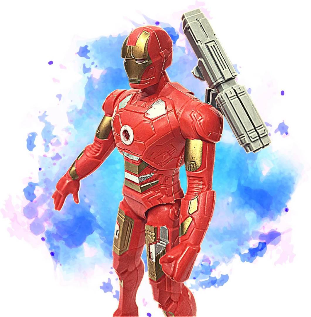 Avengers 4 Age of Ultron Series 12-Inch Iron Man Action Figure Toy with Lights  (Red)