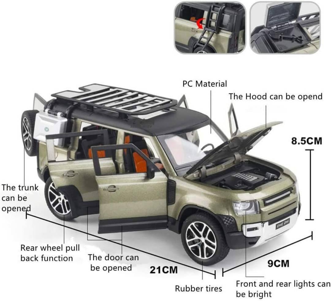 1:24 Defender Die cast Metal Light & Sound (Multicolor pc 1)  (Multicolor, Pack of: 1)