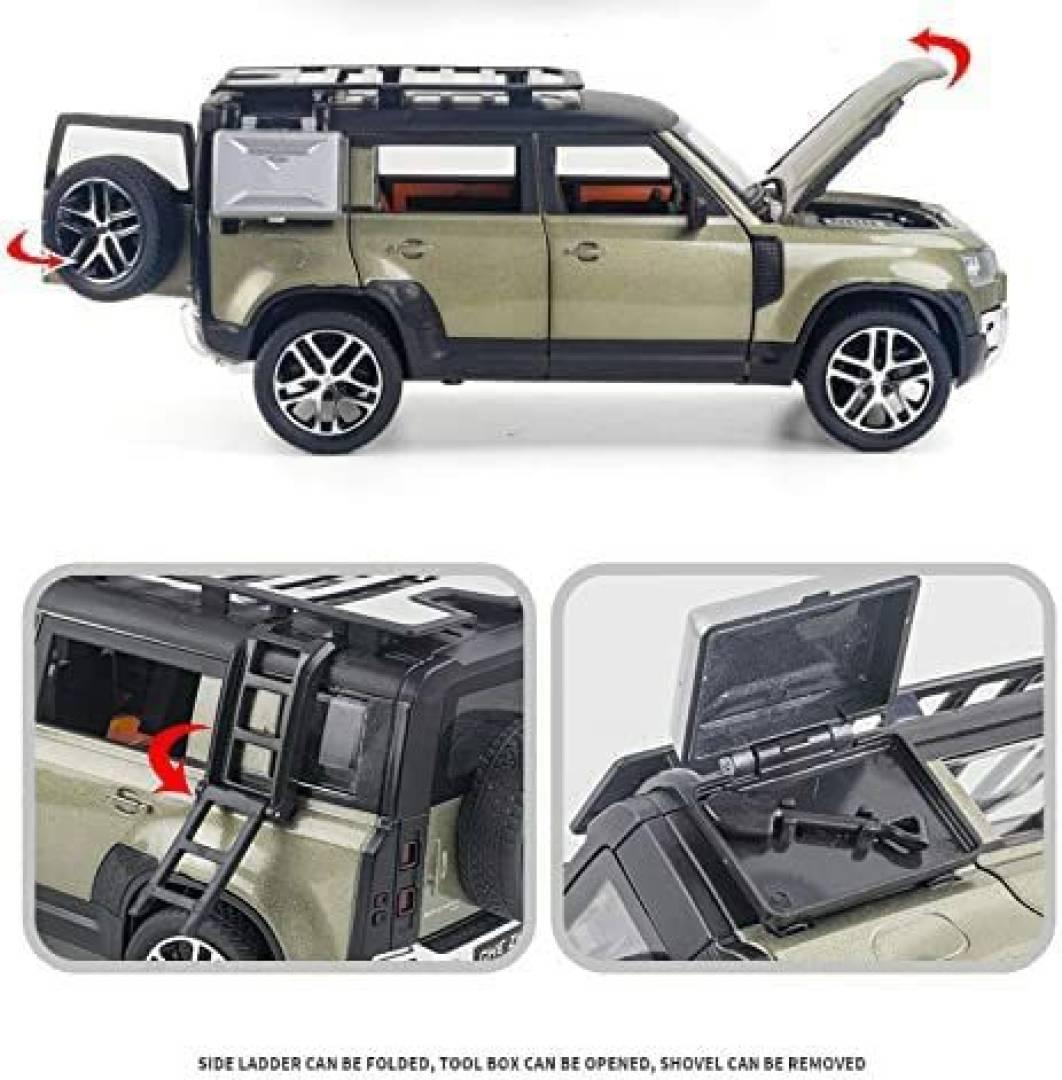 1:24 Defender Die cast Metal Light & Sound (Multicolor pc 1)  (Multicolor, Pack of: 1)