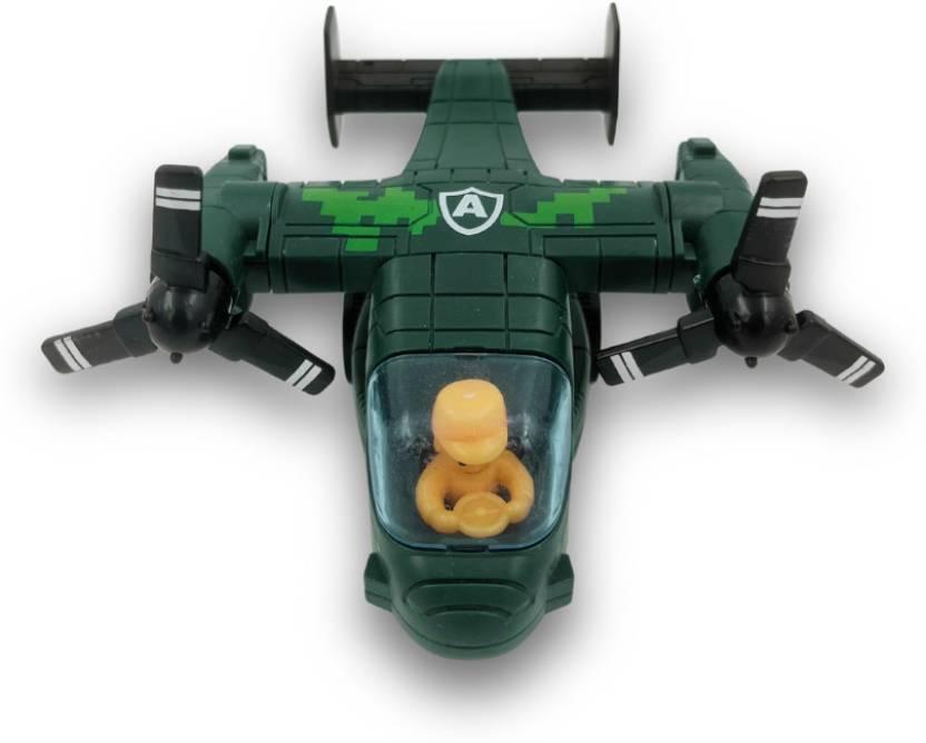 Plastic Transport Helicopter Pull Back Plane Fun and Play for Kids  (Multicolor, Pack of: 1)