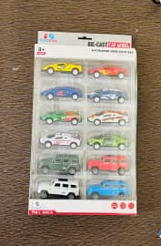 12 Pcs Pull Back Die Cast Metal Car high-speed unbreakable metal car set 12pcs