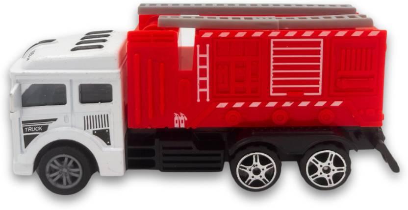 Kidoyz Die Cast City Service Vehicle Set of 3 Pull Back Metal Truck with Light & Sound  (Multicolor, Pack of: 3)