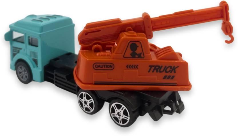 Kidoyz Die Cast City Service Vehicle Set of 3 Pull Back Metal Truck with Light & Sound  (Multicolor, Pack of: 3)