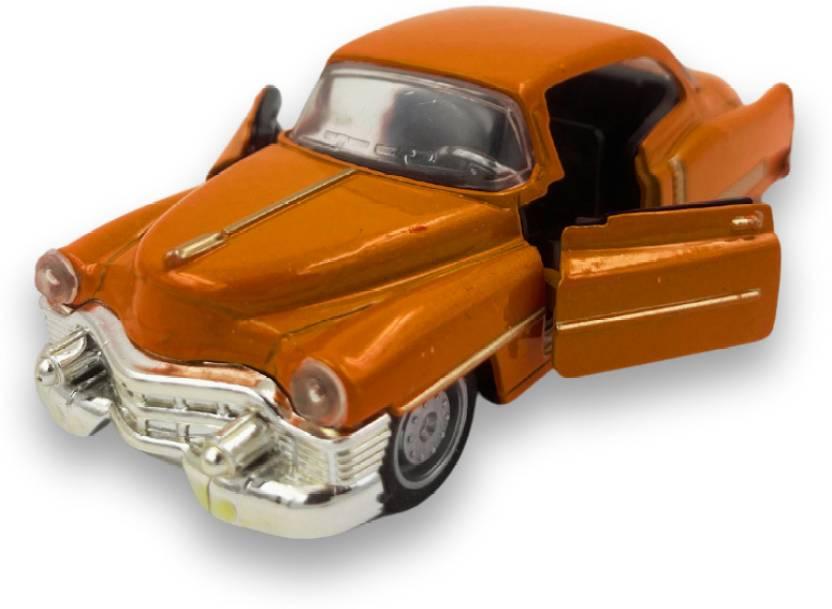 Kidoyz Die Cast 1:36 Vintage Car Pull Back Metal Model Retro Classic Car for Kids  (Orange, Red, Pack of: 1)