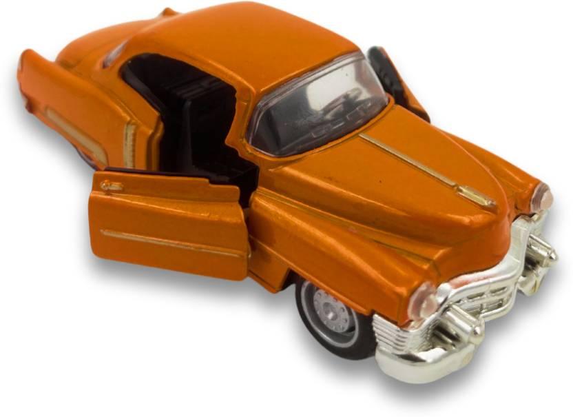 Kidoyz Die Cast 1:36 Vintage Car Pull Back Metal Model Retro Classic Car for Kids  (Orange, Red, Pack of: 1)