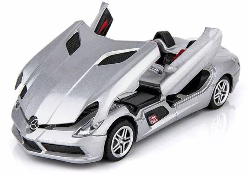 Kidoyz Die Cast 1:32 Mercedes-Benz SLR Metal Car Toy Model with Light & Sound for Kids  (Multicolor, Pack of: 1)