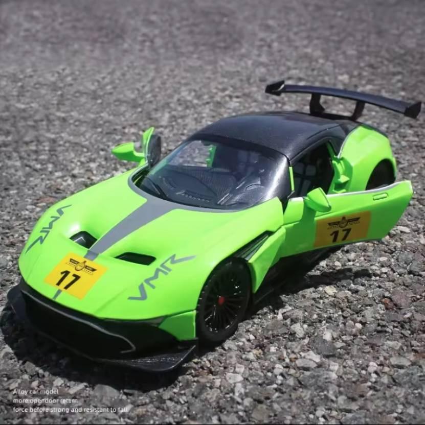 Die Cast 1:22 Aston Martin GT Metal Car Toy Model with Light & Sound for Kids  (Multicolor, Pack of: 1)