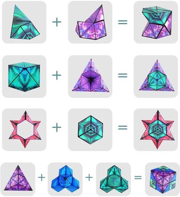 Magnetic Cube Puzzle Box, 24 Rare Earth Magnets Transforms Into Over 70 Shapes  (1 Pieces)